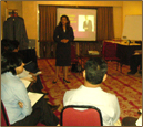 Suneeta Conducting a Workshop on Business Attire Workshop For ICICI Bank.