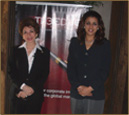 Suneeta with co faculty Sabira Merchant.