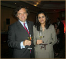 Suneeta with Mr. Pierre- Emannuel Tattinger from Champagne Tattinger.