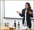 Suneeta conducting a wine session