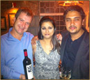 Suneeta with wine maker Bibi Graetz and Bhisham Mansukhani